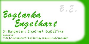 boglarka engelhart business card